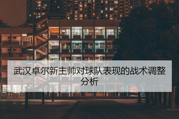 武汉卓尔新主帅对球队表现的战术调整分析